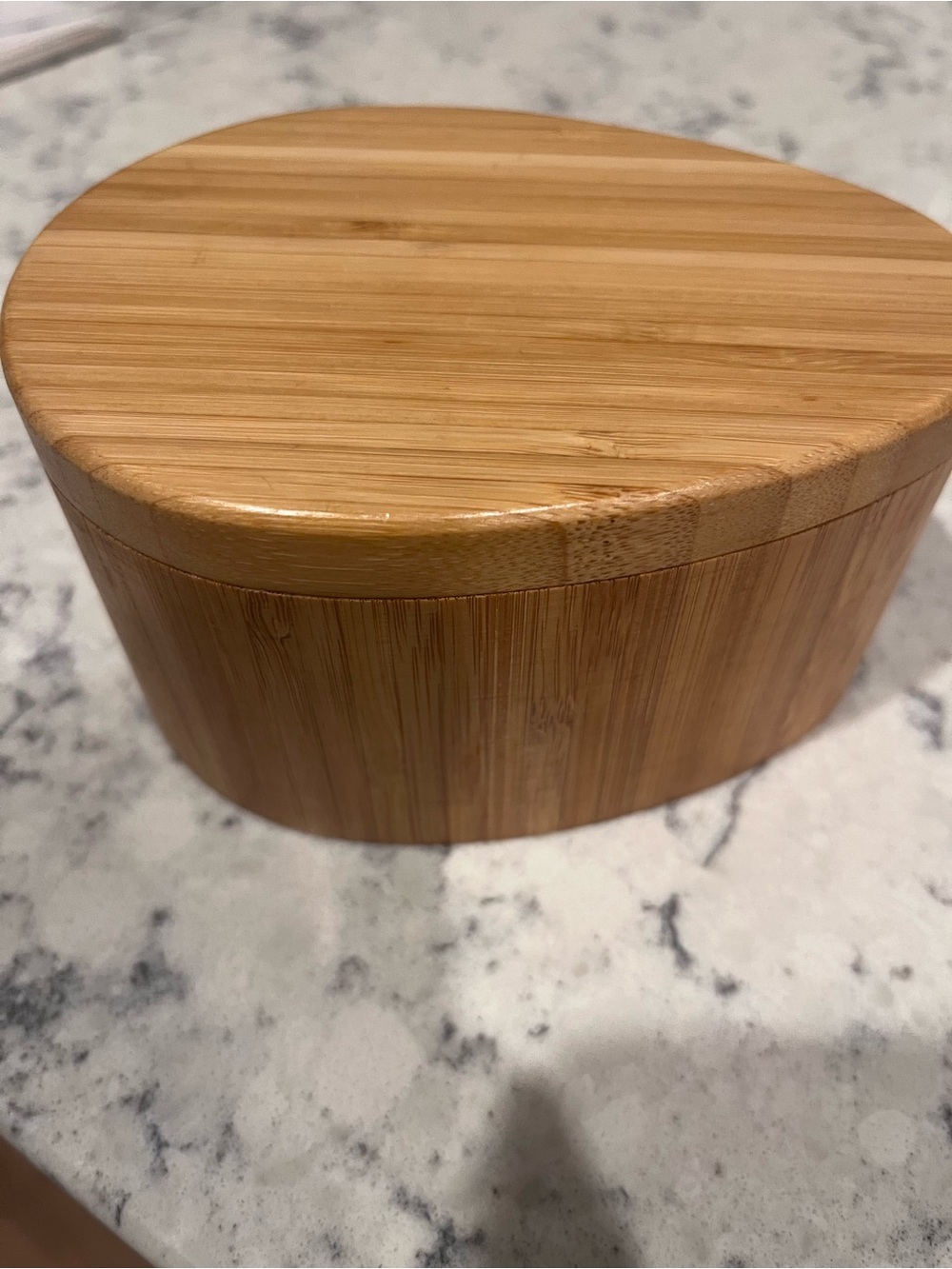 Crate&Barrel Salt Cellar - Natural Brown